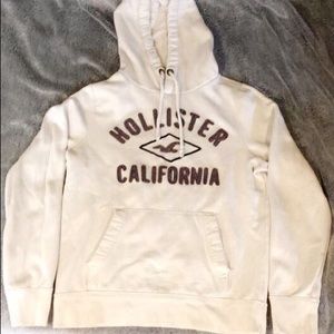 Hollister White Pullover Hoodie
